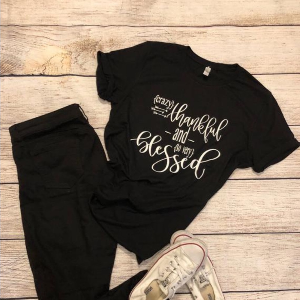 Thankful blessed woman’s custom shirt new!